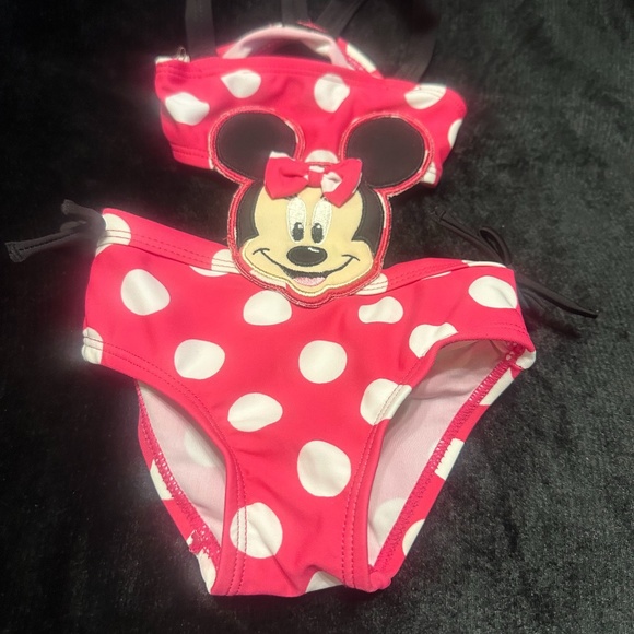 Disney Baby Minnie Mouse One Piece Infant Swimsuit Size 3 Months - Picture 9 of 11